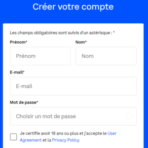 Creer votre compte